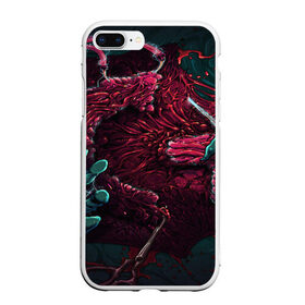 Чехол для iPhone 7Plus/8 Plus матовый с принтом CS GO hyper beast skin в Санкт-Петербурге, Силикон | Область печати: задняя сторона чехла, без боковых панелей | awp | counter strike | cs go | cs go global offensive | hyper beast | skin cs | team cs | команды cs | скины оружия | скоростной зверь | хайпер бист