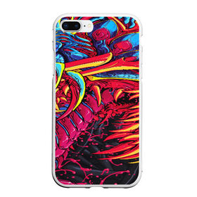 Чехол для iPhone 7Plus/8 Plus матовый с принтом CS GO hyper beast skin в Санкт-Петербурге, Силикон | Область печати: задняя сторона чехла, без боковых панелей | awp | counter strike | cs go | cs go global offensive | hyper beast | skin cs | team cs | команды cs | скины оружия | скоростной зверь | хайпер бист