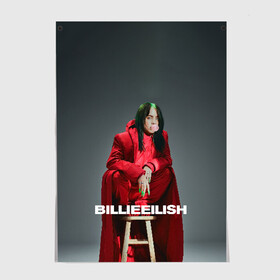 Постер с принтом Billie Eilish в Санкт-Петербурге, 100% бумага
 | бумага, плотность 150 мг. Матовая, но за счет высокого коэффициента гладкости имеет небольшой блеск и дает на свету блики, но в отличии от глянцевой бумаги не покрыта лаком | at | billie | don’t | eilish | electronic | eyes | me | music | ocean | pirate | smile | synthpop | usa | айлиш | билли | музыка | пайрэт | синти поп | сша | электронная | электропоп