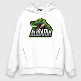 Мужское худи Oversize хлопок с принтом Alligator Аллигатор в Санкт-Петербурге, френч-терри — 70% хлопок, 30% полиэстер. Мягкий теплый начес внутри —100% хлопок | боковые карманы, эластичные манжеты и нижняя кромка, капюшон на магнитной кнопке | design | logo | mascot | герои | дикий | звери | киберспорт | крокодил | спортивная | стиль | талисман | фитнес | форма | футбол | яркие