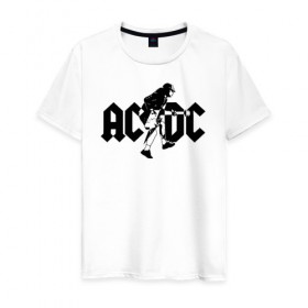 Мужская футболка хлопок с принтом AC/DC в Санкт-Петербурге, 100% хлопок | прямой крой, круглый вырез горловины, длина до линии бедер, слегка спущенное плечо. | ac dc | acdc | acdc ас дс | австралийская | ангус янг | асдс | блюз | группа | крис слэйд | метал | молния | музыка | певцы | рок | рок н ролл | стиви янг | хард | хардрок | эксл роуз