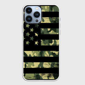 Чехол для iPhone 13 Pro Max с принтом American Flag Camo в Санкт-Петербурге,  |  | Тематика изображения на принте: eagle | states | united | usa | армейские | армия | камуфляж | орел | служба | снайпер | соединенных | солдат | сша | форма | штатов