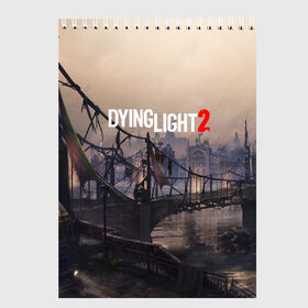 Скетчбук с принтом DYING LIGHT 2 в Санкт-Петербурге, 100% бумага
 | 48 листов, плотность листов — 100 г/м2, плотность картонной обложки — 250 г/м2. Листы скреплены сверху удобной пружинной спиралью | dying light | dying light 2 | dying light the following | dying light: the following | horror | survivor | зомби | игры | умирающий свет