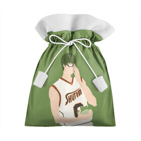 Подарочный 3D мешок с принтом Shintarou Midorima в Санкт-Петербурге, 100% полиэстер | Размер: 29*39 см | basket | basketball | kuroko | kuroko no basket | midorima | shintarou | баскетбол | куроко | мидорима | шинтаро