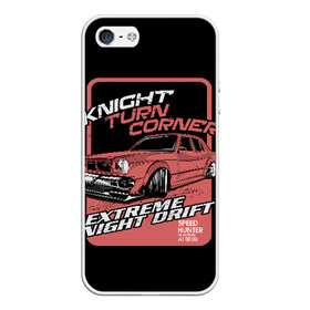 Чехол для iPhone 5/5S матовый с принтом Extreme night drift в Санкт-Петербурге, Силикон | Область печати: задняя сторона чехла, без боковых панелей | Тематика изображения на принте: auto | car | cars | concept | crash | drift | drifting | extreme | fast | garage | race | racing | rally | super | turbo | автомобил | быстрый | дрифт | классика | экстрим