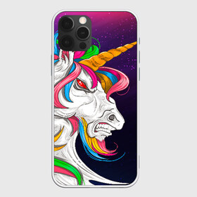 Чехол для iPhone 12 Pro Max с принтом Angry Unicorn в Санкт-Петербурге, Силикон |  | cosmos | hair | rainbow | stars | unicorn | волосы | глаза | единорог | злой | зубы | космос | лошадь | радуга