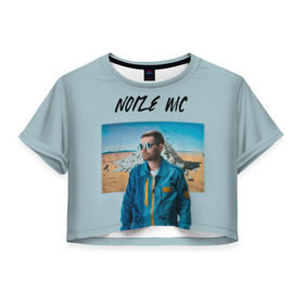 Женская футболка Cropp-top с принтом Noize MC в Санкт-Петербурге, 100% полиэстер | круглая горловина, длина футболки до линии талии, рукава с отворотами | music | noize | noize mc | rap | все как у людей | музыка | музыкант | надпись | нойз | нойз мс | рэп