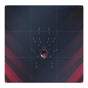 Магнитный плакат 3Х3 с принтом Каракурт в Санкт-Петербурге, Полимерный материал с магнитным слоем | 9 деталей размером 9*9 см | marvel | spider | австралия | арахнофобия | вдова | кокон | красная | марвел | муха | насекомое | нить | паутина | полосы | сеть | спайдер | супергерой | тарантул | укус | фобия | черная | яд