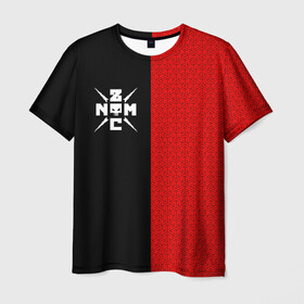 Мужская футболка 3D с принтом Noize MC в Санкт-Петербурге, 100% полиэфир | прямой крой, круглый вырез горловины, длина до линии бедер | noize mc | noize mc 2019 | noize mc мерч | noize mc тексты | нойз мс