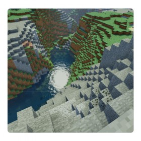 Магнитный плакат 3Х3 с принтом Minecraft в Санкт-Петербурге, Полимерный материал с магнитным слоем | 9 деталей размером 9*9 см | 