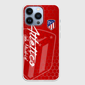 Чехол для iPhone 13 Pro с принтом Атлетико Мадрид в Санкт-Петербурге,  |  | atletico | club atletico de madrid | атлетико | атлетико мадрид | мадридский атлетико | форма | футбол | футболист | футбольный клуб