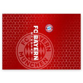 Поздравительная открытка с принтом Бавария в Санкт-Петербурге, 100% бумага | плотность бумаги 280 г/м2, матовая, на обратной стороне линовка и место для марки
 | bayern | bayern munchen | бавария | бавария мюнхен | мюнхенская бавария | форма | футбол | футболист | футбольный клуб