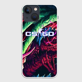 Чехол для iPhone 13 mini с принтом CS:GO HYPER BEAST в Санкт-Петербурге,  |  | awp | counter strike | cs go | cs go global offensive | hyper beast | skin cs | team cs | команды cs | скины оружия | скоростной зверь | хайпер бист