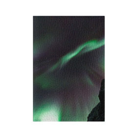 Обложка для паспорта матовая кожа с принтом Северное сияние в Санкт-Петербурге, натуральная матовая кожа | размер 19,3 х 13,7 см; прозрачные пластиковые крепления | звезда | звездное | звезды | космический | космос | космосе | небо | север | северное | сияние | сиянием | сияния