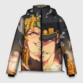 Мужская зимняя куртка 3D с принтом Dio Brando x Jotaro в Санкт-Петербурге, верх — 100% полиэстер; подкладка — 100% полиэстер; утеплитель — 100% полиэстер | длина ниже бедра, свободный силуэт Оверсайз. Есть воротник-стойка, отстегивающийся капюшон и ветрозащитная планка. 

Боковые карманы с листочкой на кнопках и внутренний карман на молнии. | jojo | джоджо | джонатан | джостар | манга | невероятные приключения | ранобэ | хамон