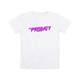 Детская футболка хлопок с принтом THE PRODIGY в Санкт-Петербурге, 100% хлопок | круглый вырез горловины, полуприлегающий силуэт, длина до линии бедер | prodigy | the prodigy