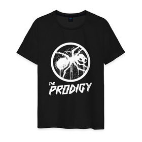 Мужская футболка хлопок с принтом THE PRODIGY в Санкт-Петербурге, 100% хлопок | прямой крой, круглый вырез горловины, длина до линии бедер, слегка спущенное плечо. | Тематика изображения на принте: prodigy | the prodigy