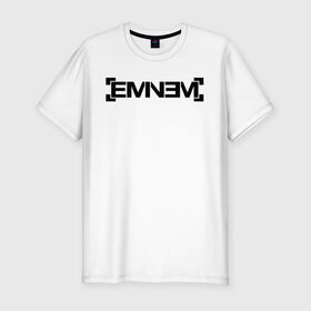 Мужская футболка премиум с принтом Eminem в Санкт-Петербурге, 92% хлопок, 8% лайкра | приталенный силуэт, круглый вырез ворота, длина до линии бедра, короткий рукав | emenem | eminem | hip hop | hiphop | kamikaze | marshal mathers | marshall | marshall mathers | rap | rap god | revival | slim shadi | slim shady | venom | еминем | олдскул | реп | рэп | хипхоп | эминем