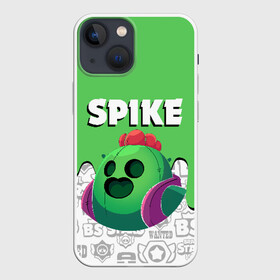 Чехол для iPhone 13 mini с принтом BRAWL STARS SPIKE в Санкт-Петербурге,  |  | android | brawl stars | colt | crow | games | leon | penny | poco. | shelly | spike | wanted | брав | бравл старс | звезды | игры | мобильные игры | старс