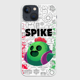 Чехол для iPhone 13 mini с принтом BRAWL STARS SPIKE в Санкт-Петербурге,  |  | android | brawl stars | colt | crow | games | leon | penny | poco. | shelly | spike | wanted | брав | бравл старс | звезды | игры | мобильные игры | старс