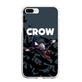 Чехол для iPhone 7Plus/8 Plus матовый с принтом BRAWL STARS CROW в Санкт-Петербурге, Силикон | Область печати: задняя сторона чехла, без боковых панелей | brawl stars | bull | colt | crow | leon | stars | берли | бо | брок | ворон | джесси | динамайк | дэррил | кольт | леон | мортис | нита | пайпер | пенни | поко | пэм | рикошет | спайк | фрэнк | шелли | эль примо