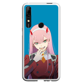 Чехол для Honor P Smart Z с принтом Darling In The Franxx в Санкт-Петербурге, Силикон | Область печати: задняя сторона чехла, без боковых панелей | 02 | anime | darling in the franxx | hiro | manga | zero two | аниме | ахегао | любимый во франксе | манга | милый во франксе | ноль два | хиро