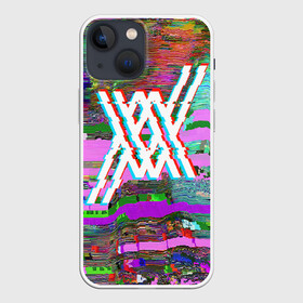 Чехол для iPhone 13 mini с принтом two XX glitch background в Санкт-Петербурге,  |  | Тематика изображения на принте: 02 | anime | darling in the franxx | hiro | manga | zero two | аниме | ахегао | любимый во франксе | манга | милый во франксе | ноль два | хиро