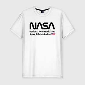 Мужская футболка премиум с принтом NASA в Санкт-Петербурге, 92% хлопок, 8% лайкра | приталенный силуэт, круглый вырез ворота, длина до линии бедра, короткий рукав | alien | area 51 | nasa | space x | ufo | америка | американский | астронавт | звезды | земля | зона 51 | инопланетянин | космонавт | космос | луна | марс | наса | нло | планета | пришельцы | ракета | роскосмос | созвездие
