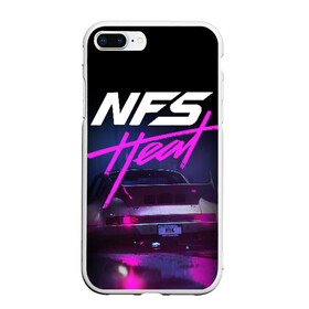 Чехол для iPhone 7Plus/8 Plus матовый с принтом Need For Speed Heat в Санкт-Петербурге, Силикон | Область печати: задняя сторона чехла, без боковых панелей | need for speed | need for speed heat | nfs | nfs heat | outrun | retrowave | synth | synthwave