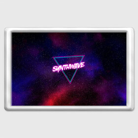 Магнит 45*70 с принтом SYNTHWAVE / RETROWAVE в Санкт-Петербурге, Пластик | Размер: 78*52 мм; Размер печати: 70*45 | Тематика изображения на принте: hotline miami | neon | outrun | outrun electro | retrowave | synth | synthwave | неон | хотлайн майами