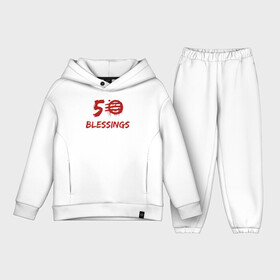 Детский костюм хлопок Oversize с принтом 50 Blessings в Санкт-Петербурге,  |  | 50 blessings | 50 благословений | 80 е | hotline | miami | number | retrowave | usa | wrong | америка | горячая линия | майами | ретроваве | сша