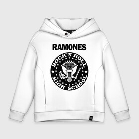 Детское худи Oversize хлопок с принтом Ramones в Санкт-Петербурге, френч-терри — 70% хлопок, 30% полиэстер. Мягкий теплый начес внутри —100% хлопок | боковые карманы, эластичные манжеты и нижняя кромка, капюшон на магнитной кнопке | ramone | ramones | группа | джонни | джоуи | ди ди томми | марки | панк | поп | раманес | раманэс | рамон | рамонес | рамонэс | рамоун | рамоунз | рамоунс | рок | хард | хардрок