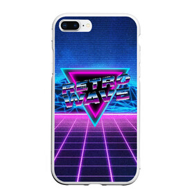 Чехол для iPhone 7Plus/8 Plus матовый с принтом SYNTHWAVE RETROWAVE в Санкт-Петербурге, Силикон | Область печати: задняя сторона чехла, без боковых панелей | hotline miami | neon | new retro wave | outrun | outrun electro | retro | retrowave | synth | synthwave | неон | ретро | хотлайн майами