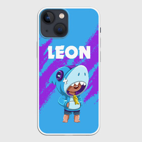 Чехол для iPhone 13 mini с принтом BRAWL STARS LEON SHARK в Санкт-Петербурге,  |  | android | brawl stars | colt | crow | games | leon | penny | poco. | shelly | spike | wanted | брав | бравл старс | звезды | игры | мобильные игры | старс