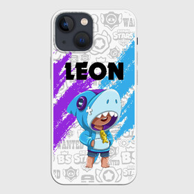 Чехол для iPhone 13 mini с принтом BRAWL STARS LEON SHARK в Санкт-Петербурге,  |  | android | brawl stars | colt | crow | games | leon | penny | poco. | shelly | spike | wanted | брав | бравл старс | звезды | игры | мобильные игры | старс