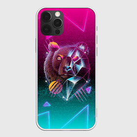 Чехол для iPhone 12 Pro Max с принтом RETRO CYBER BEAR NEON в Санкт-Петербурге, Силикон |  | hotline miami | neon | new retro wave | outrun | outrun electro | retro | retrowave | synth | synthwave | медведь | неон | ретро | хотлайн майами