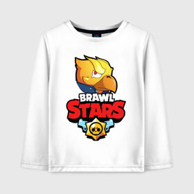 Детский лонгслив хлопок с принтом BRAWL STARS CROW PHOENIX в Санкт-Петербурге, 100% хлопок | круглый вырез горловины, полуприлегающий силуэт, длина до линии бедер | android | brawl stars | colt | crow | games | leon | penny | poco. | shelly | spike | wanted | брав | бравл старс | звезды | игры | мобильные игры | старс