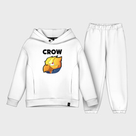 Детский костюм хлопок Oversize с принтом BRAWL STARS CROW PHOENIX в Санкт-Петербурге,  |  | android | brawl stars | colt | crow | games | leon | penny | poco. | shelly | spike | wanted | брав | бравл старс | звезды | игры | мобильные игры | старс