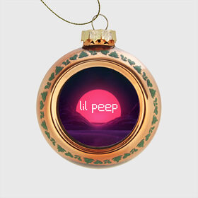 Стеклянный ёлочный шар с принтом lil peep(Logo) в Санкт-Петербурге, Стекло | Диаметр: 80 мм | cry baby | lil peep | logo | rap | заход солнца | знаменитости. эмо | известный исполнитель | неон | пип | редактируемое лого | реп | розоватый оттенок | рок | рэп | яркий фон