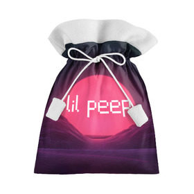 Подарочный 3D мешок с принтом lil peep(Logo) в Санкт-Петербурге, 100% полиэстер | Размер: 29*39 см | cry baby | lil peep | logo | rap | заход солнца | знаменитости. эмо | известный исполнитель | неон | пип | редактируемое лого | реп | розоватый оттенок | рок | рэп | яркий фон