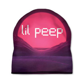 Шапка 3D с принтом lil peep(Logo) в Санкт-Петербурге, 100% полиэстер | универсальный размер, печать по всей поверхности изделия | cry baby | lil peep | logo | rap | заход солнца | знаменитости. эмо | известный исполнитель | неон | пип | редактируемое лого | реп | розоватый оттенок | рок | рэп | яркий фон