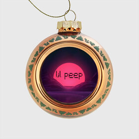 Стеклянный ёлочный шар с принтом lil peep(Black Logo) в Санкт-Петербурге, Стекло | Диаметр: 80 мм | cry baby | lil peep | logo | rap | заход солнца | знаменитости. эмо | известный исполнитель | неон | пип | редактируемое лого | реп | розоватый оттенок | рок | рэп | яркий фон
