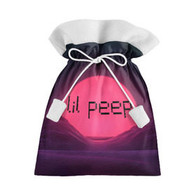 Подарочный 3D мешок с принтом lil peep(Black Logo) в Санкт-Петербурге, 100% полиэстер | Размер: 29*39 см | cry baby | lil peep | logo | rap | заход солнца | знаменитости. эмо | известный исполнитель | неон | пип | редактируемое лого | реп | розоватый оттенок | рок | рэп | яркий фон