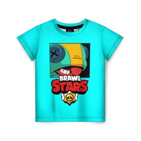 Детская футболка 3D с принтом Brawl Stars в Санкт-Петербурге, 100% гипоаллергенный полиэфир | прямой крой, круглый вырез горловины, длина до линии бедер, чуть спущенное плечо, ткань немного тянется | brawl | brawl stars | crow | leon | stars | бравл | бравл старс | браво старс | игра | компьютерная | кров | леон | онлайн | старс