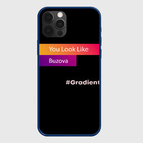 Чехол для iPhone 12 Pro с принтом gradient buzova в Санкт-Петербурге, силикон | область печати: задняя сторона чехла, без боковых панелей | buzova | face | faces | funny | gradient | instagaram | network | neural | neural network | бузова | инстаграм | лица | нейросеть | прикол | приложение