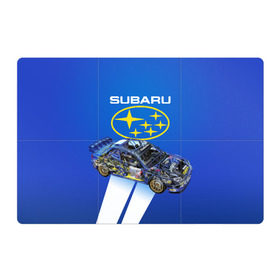 Магнитный плакат 3Х2 с принтом Subaru в Санкт-Петербурге, Полимерный материал с магнитным слоем | 6 деталей размером 9*9 см | sti | subaru | subaru impreza | subaru impreza wrx sti | subaru sti | субару | субару импреза