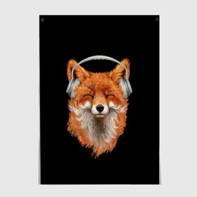 Постер с принтом Лиса в наушниках в Санкт-Петербурге, 100% бумага
 | бумага, плотность 150 мг. Матовая, но за счет высокого коэффициента гладкости имеет небольшой блеск и дает на свету блики, но в отличии от глянцевой бумаги не покрыта лаком | 20 | 2020 | 2k20 | 2к20 | animal | animals | forest | fox | headphones | music | new year | redhead | smile | животное | животные | зима | лес | лис | лиса | лисица | музыка | наушники | новый год | рыжая | смайл | улыбка | фыр