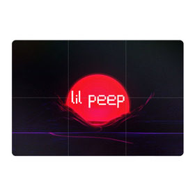 Магнитный плакат 3Х2 с принтом lil peep(the red sun) в Санкт-Петербурге, Полимерный материал с магнитным слоем | 6 деталей размером 9*9 см | 