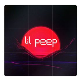 Магнитный плакат 3Х3 с принтом lil peep(the red sun) в Санкт-Петербурге, Полимерный материал с магнитным слоем | 9 деталей размером 9*9 см | 