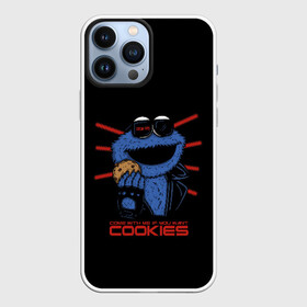 Чехол для iPhone 13 Pro Max с принтом Come with me if you want в Санкт-Петербурге,  |  | cookie | cookiemonster | delicious | eat | monster | yummy | еда | коржик | куки | кукимонстр | монстр | печенье | сладости | улица | улицасезам